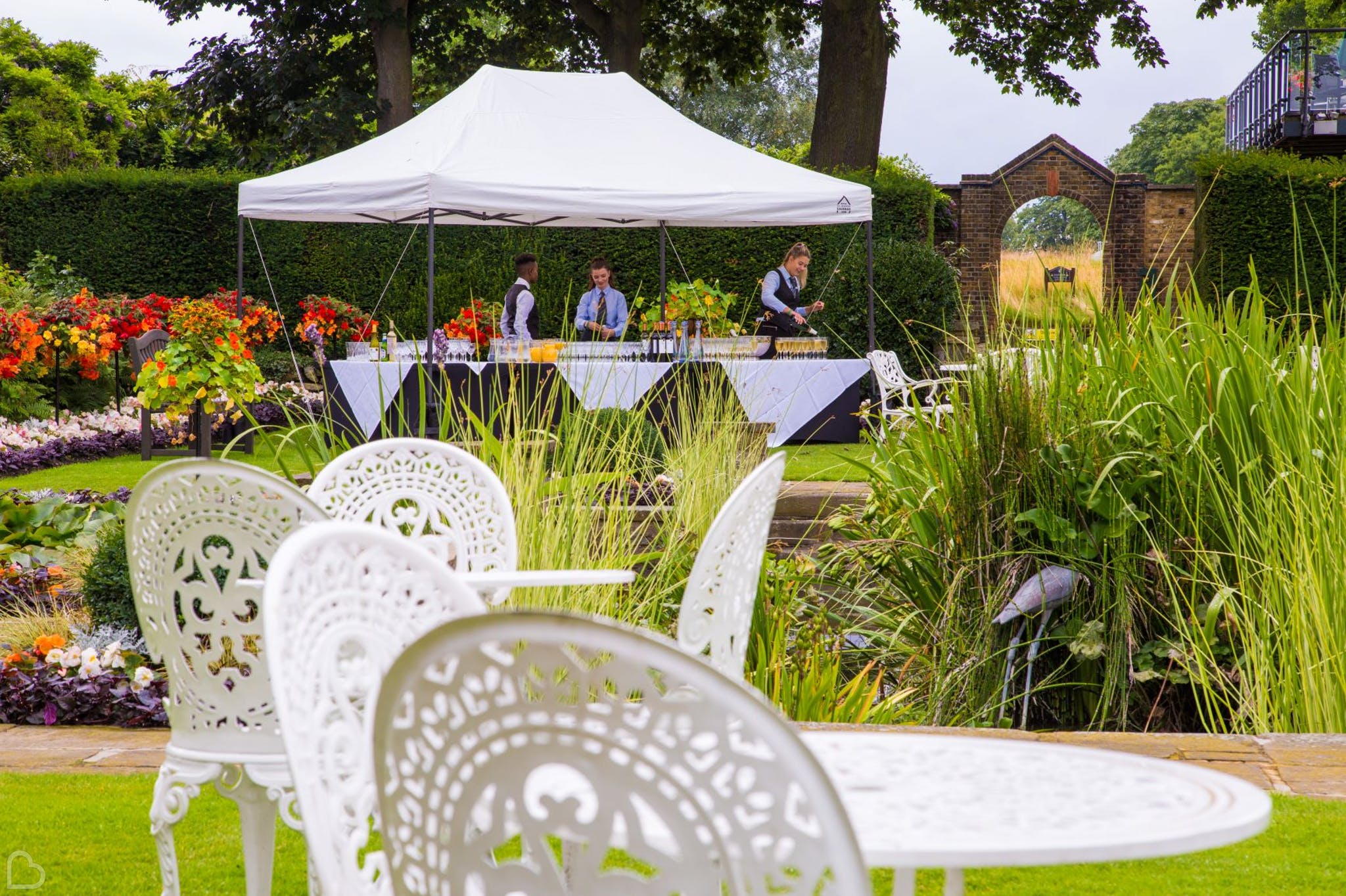 the garden at roehampton club wedding venue