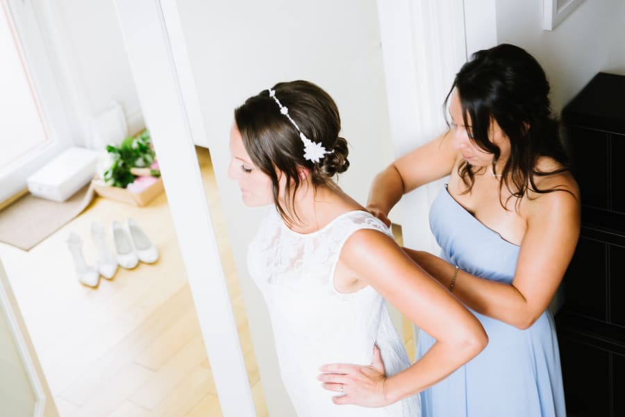 South West | Cornwall | Porthtowan | Autumn | Coastal | DIY | Blue | White | Bar | Real Wedding | Helen Court Photography #Bridebook #RealWedding #WeddingIdeas Bridebook.co.uk