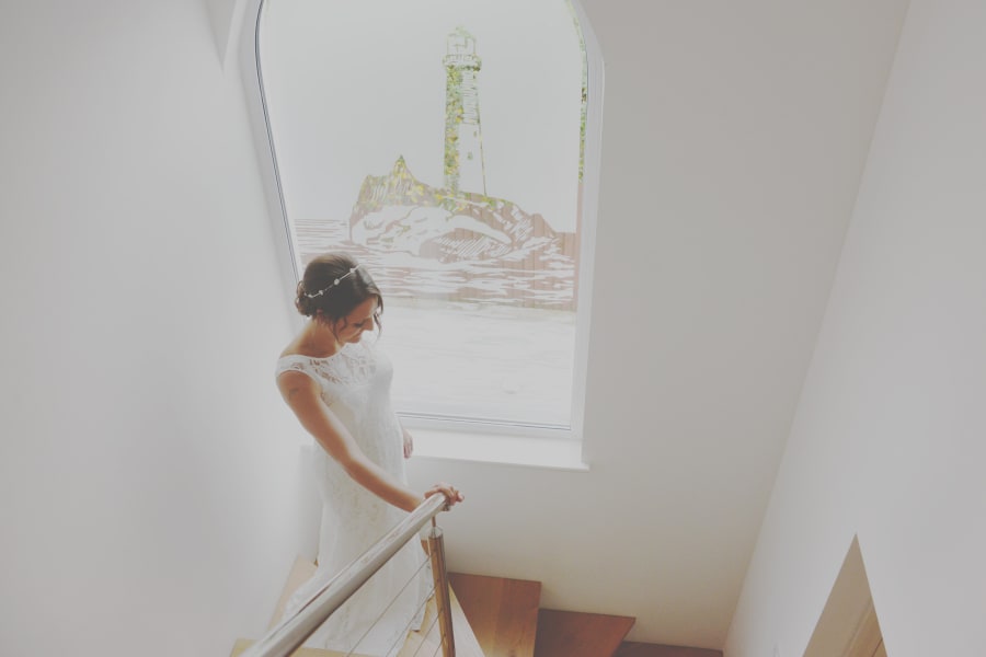 South West | Cornwall | Porthtowan | Autumn | Coastal | DIY | Blue | White | Bar | Real Wedding | Helen Court Photography #Bridebook #RealWedding #WeddingIdeas Bridebook.co.uk