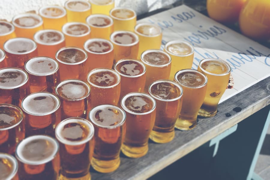 South West | Cornwall | Porthtowan | Autumn | Coastal | DIY | Blue | White | Bar | Real Wedding | Helen Court Photography #Bridebook #RealWedding #WeddingIdeas Bridebook.co.uk