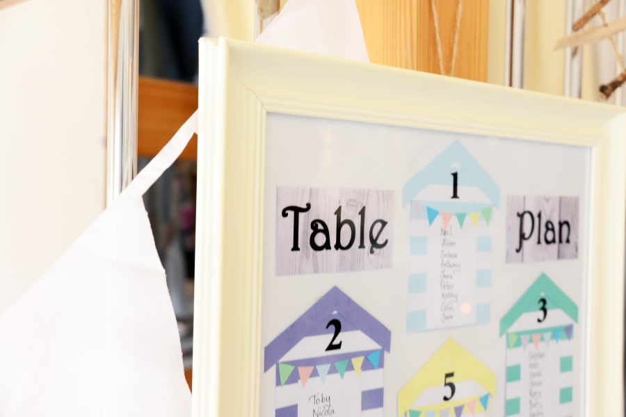 South West | Cornwall | Porthtowan | Autumn | Coastal | DIY | Blue | White | Bar | Real Wedding | Helen Court Photography #Bridebook #RealWedding #WeddingIdeas Bridebook.co.uk