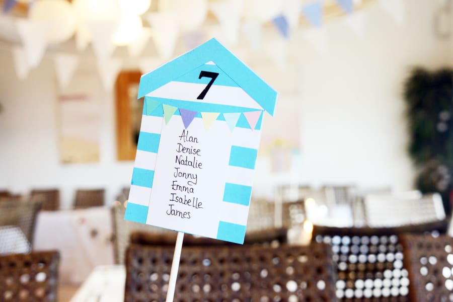 South West | Cornwall | Porthtowan | Autumn | Coastal | DIY | Blue | White | Bar | Real Wedding | Helen Court Photography #Bridebook #RealWedding #WeddingIdeas Bridebook.co.uk