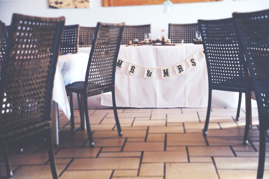 South West | Cornwall | Porthtowan | Autumn | Coastal | DIY | Blue | White | Bar | Real Wedding | Helen Court Photography #Bridebook #RealWedding #WeddingIdeas Bridebook.co.uk