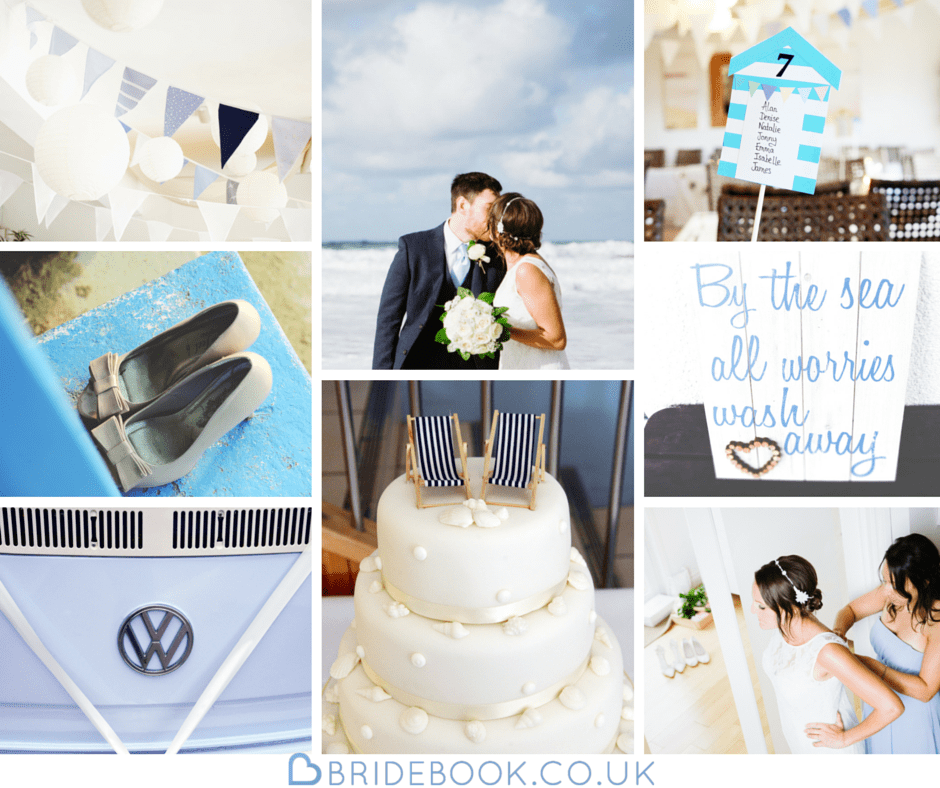 South West | Cornwall | Porthtowan | Autumn | Coastal | DIY | Blue | White | Bar | Real Wedding | Helen Court Photography #Bridebook #RealWedding #WeddingIdeas Bridebook.co.uk