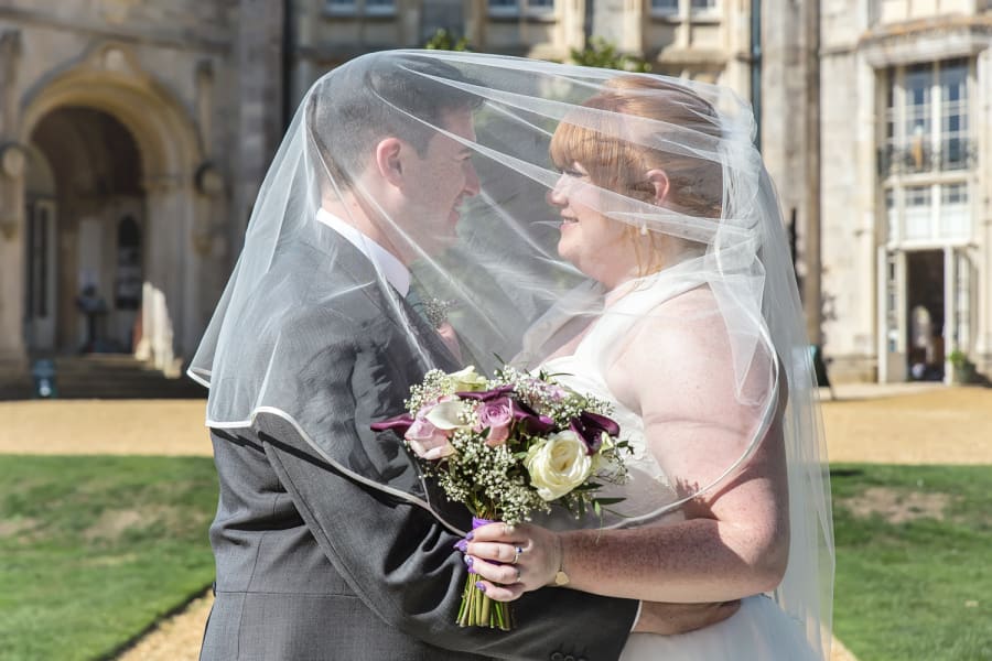 South West | Dorset | Bournemouth | Summer | Beach | Classic | Purple | Turquoise | Castle | Real Wedding | Jennie Franklin #Bridebook #RealWedding #WeddingIdeas Bridebook.co.uk