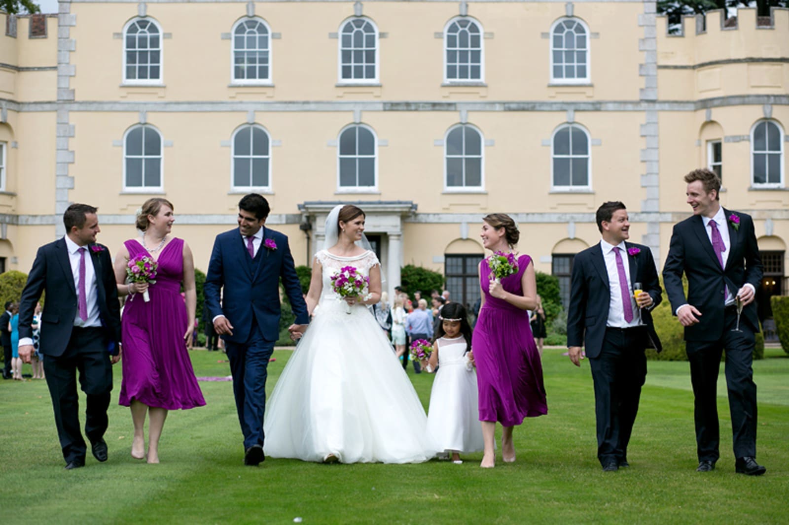South East | Buckinghamshire | Great Hampden | Summer | Classic | Purple | Plum | Country House | Real Wedding | Guy Hearn Photography #Bridebook #RealWedding #WeddingIdeas Bridebook.co.uk