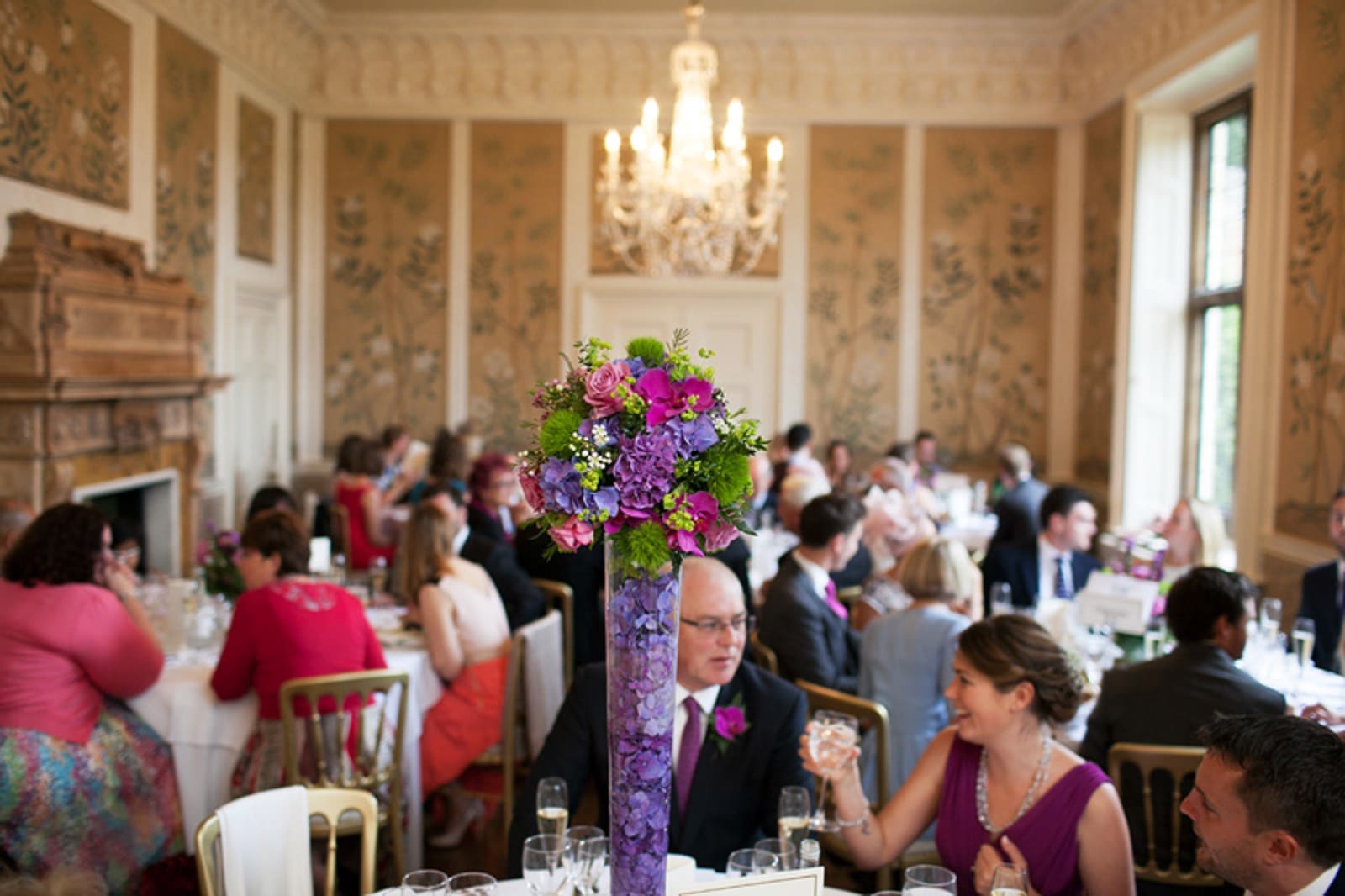 South East | Buckinghamshire | Great Hampden | Summer | Classic | Purple | Plum | Country House | Real Wedding | Guy Hearn Photography #Bridebook #RealWedding #WeddingIdeas Bridebook.co.uk