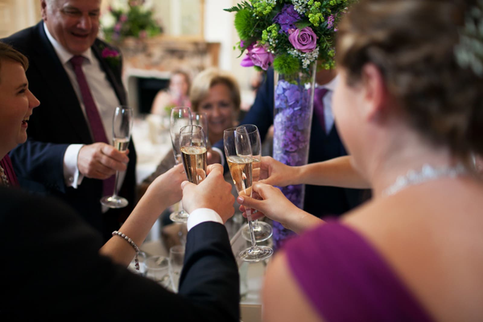 South East | Buckinghamshire | Great Hampden | Summer | Classic | Purple | Plum | Country House | Real Wedding | Guy Hearn Photography #Bridebook #RealWedding #WeddingIdeas Bridebook.co.uk