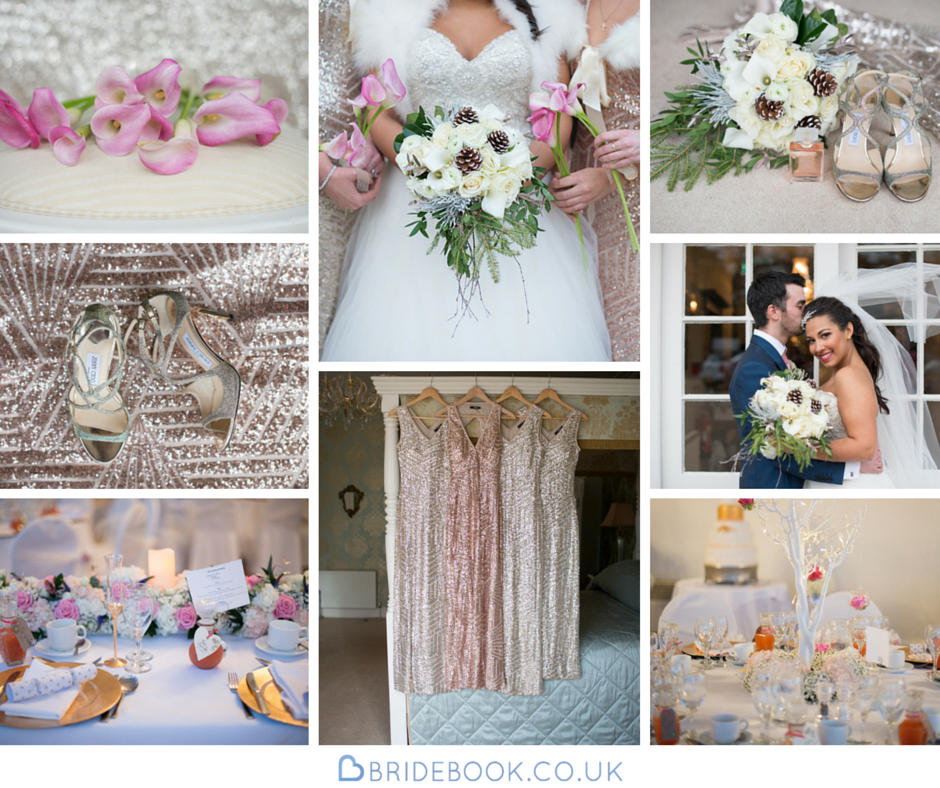 West Midlands | Warwickshire | Winter | Christmas | Pink | Gold | Country House | Real Wedding | Kayleigh Pope #Bridebook #RealWedding #WeddingIdeas Bridebook.co.uk