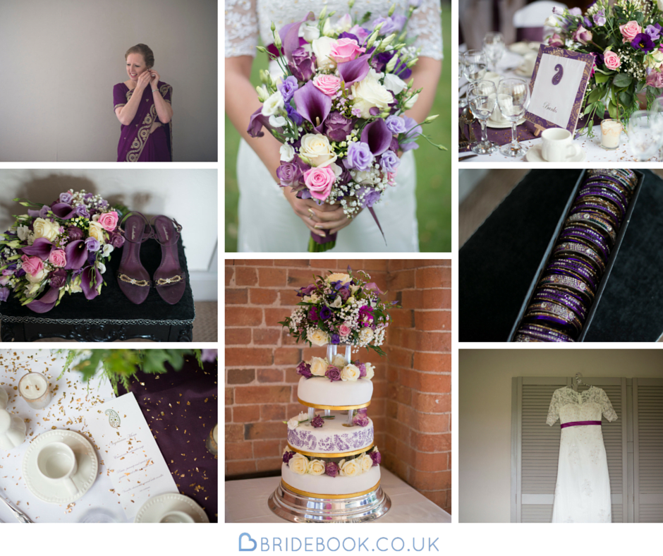 Real Wedding | Purple | Cultural | DIY | Manor House | Golf Club | Autumn | Kayleigh Pope Photography #Bridebook #RealWedding #WeddingIdeas #IngonManor Bridebook.co.uk 