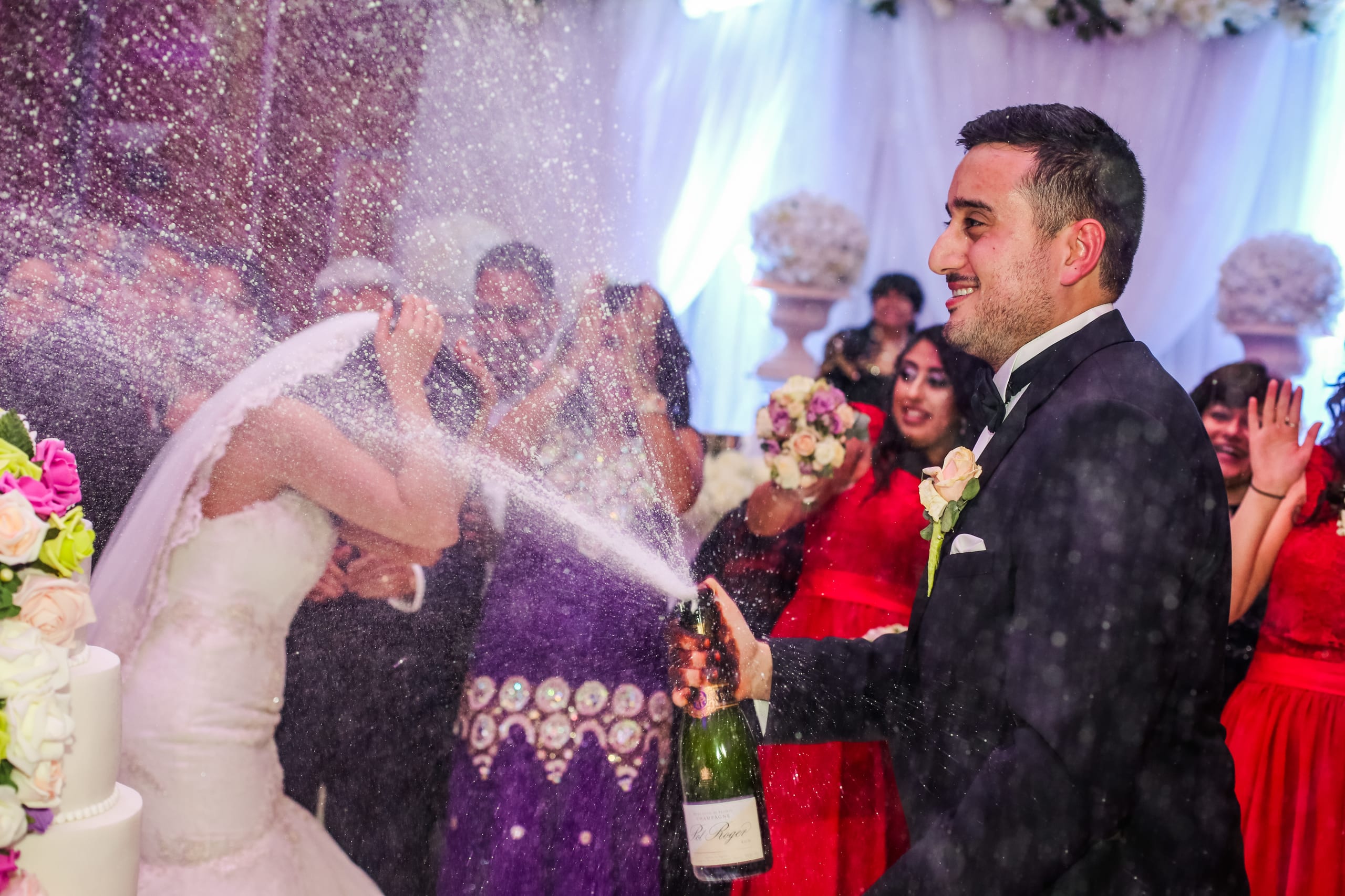 Real Wedding | Purple | Red | City | Hotel | London | London Eye | Hajley Photography #Bridebook #RealWedding #WeddingIdeas #LondonEye Bridebook.co.uk