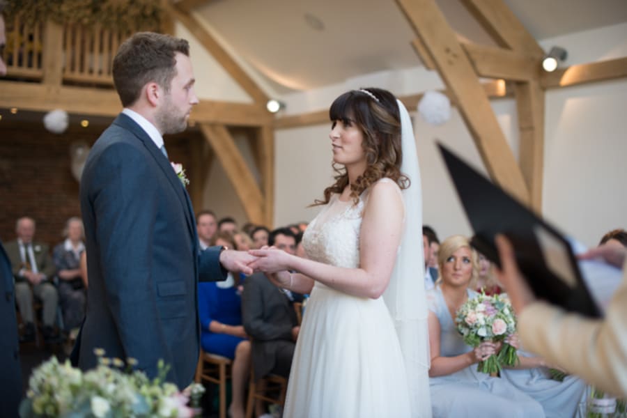 Midlands | Leicestershire | Spring | Rustic | Country | Pink | Barn | Real Wedding | Kayleigh Pope #Bridebook #RealWedding #WeddingIdeas Bridebook.co.uk