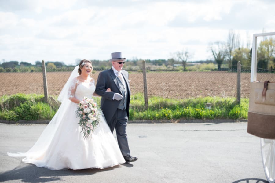 West Midlands | Staffordshire | Summer | Glamorous | Helicopter | Pink | Gold | Country House | Real Wedding | Kayleigh Pope #Bridebook #RealWedding #WeddingIdeas Bridebook.co.uk