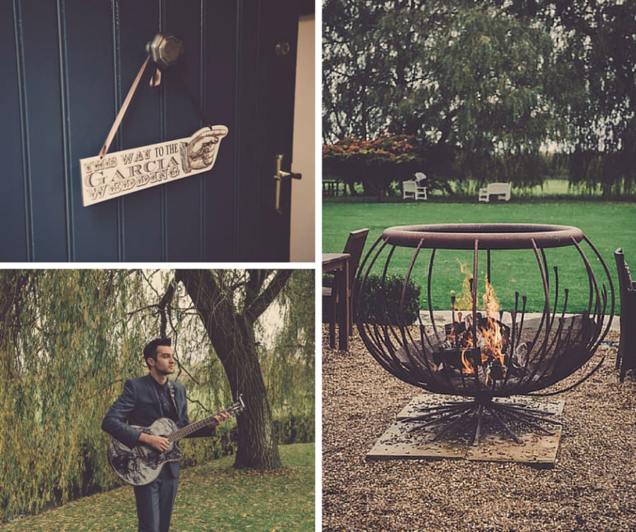 Rustic | Outdoor | Country | Autumn | Orange | Oxfordshire | Mill House Hotel | Peter Smart #Bridebook #RealWedding #WeddingIdeas #MillHouseHotel Bridebook.co.uk 