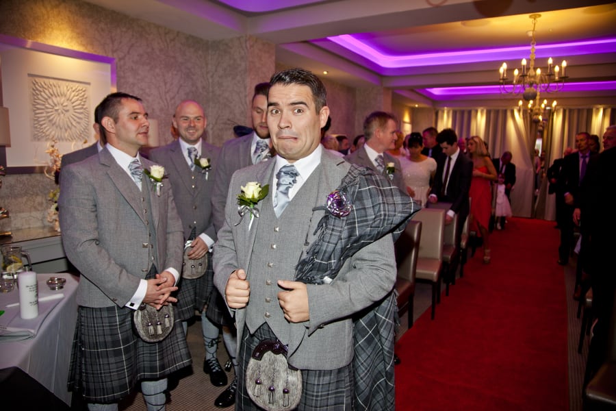 Scotland | Renfrewshire | Bishopton | Autumn | Classic | Modern | Blue | Cream | Country Club | Real Wedding | Sheila Galvin #Bridebook #RealWedding #WeddingIdeas Bridebook.co.uk