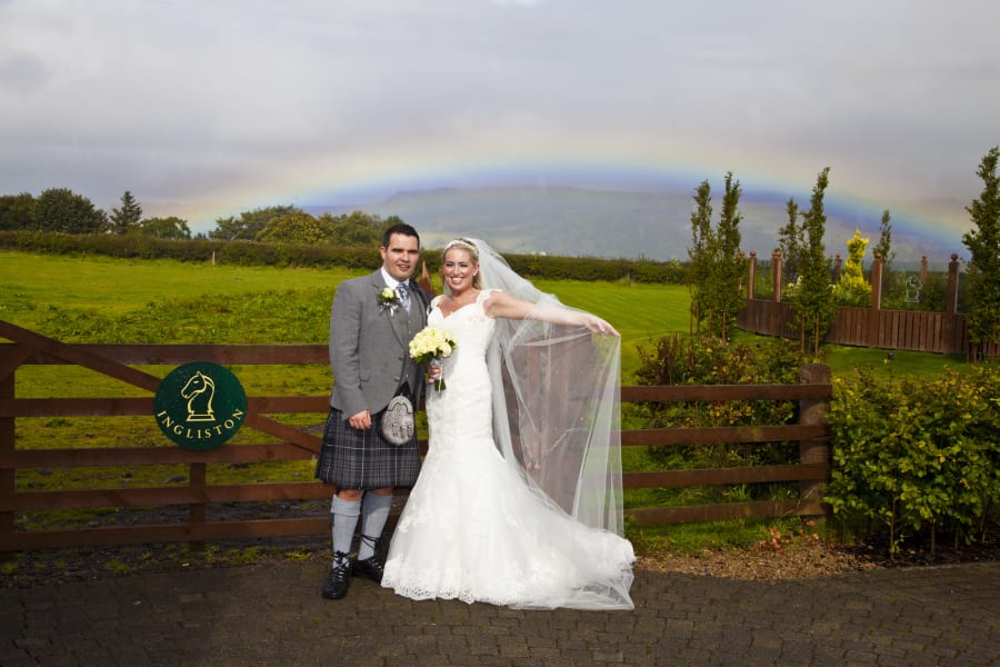 Scotland | Renfrewshire | Bishopton | Autumn | Classic | Modern | Blue | Cream | Country Club | Real Wedding | Sheila Galvin #Bridebook #RealWedding #WeddingIdeas Bridebook.co.uk