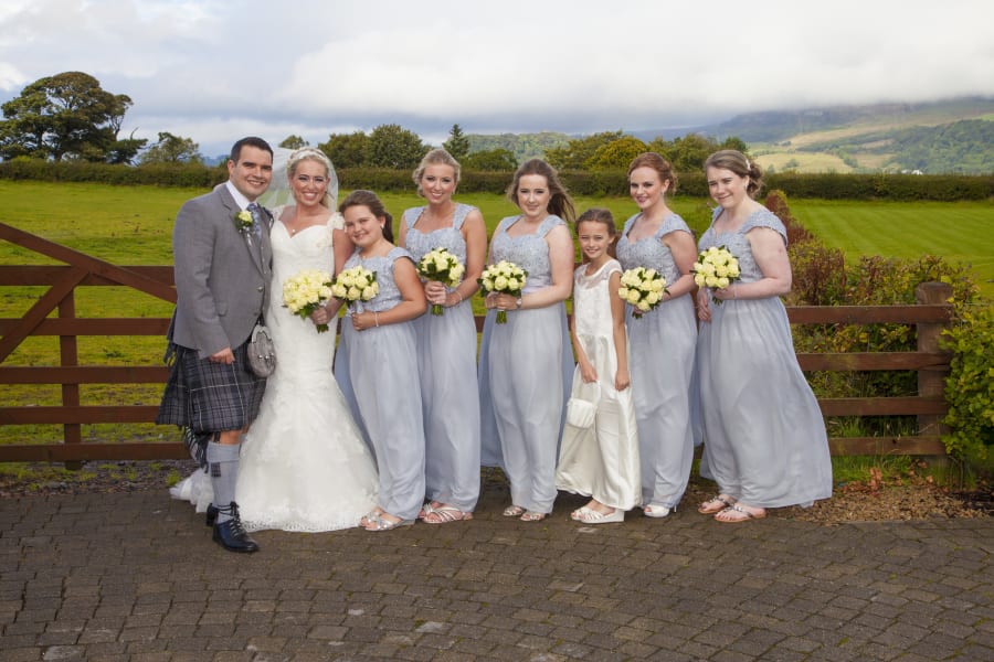 Scotland | Renfrewshire | Bishopton | Autumn | Classic | Modern | Blue | Cream | Country Club | Real Wedding | Sheila Galvin #Bridebook #RealWedding #WeddingIdeas Bridebook.co.uk