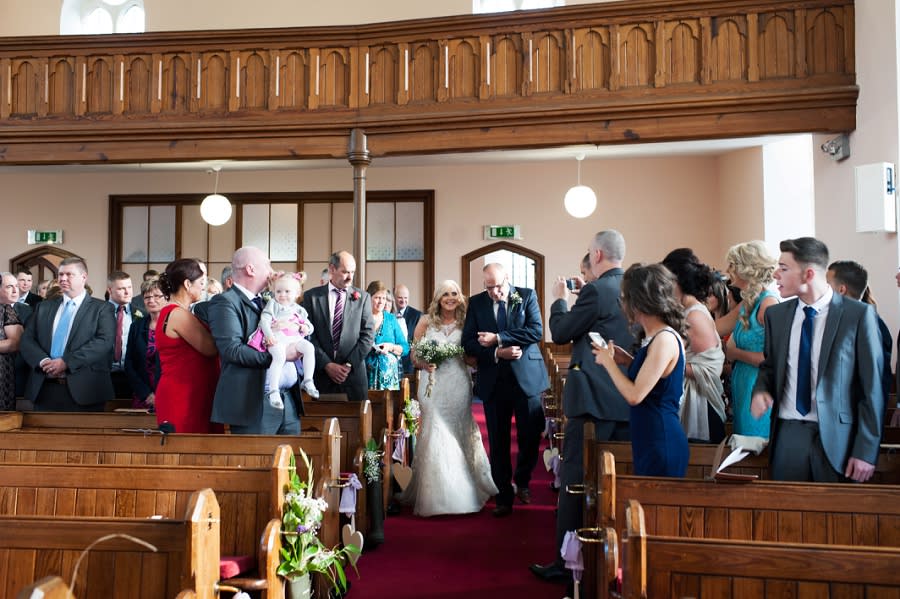 Northern Ireland | Ballymena | Belfast | Spring | DIY | Vintage | Rustic | Blue | Purple | Reception Venue | Real Wedding | Denise Leacock Photography #Bridebook #RealWedding #WeddingIdeas Bridebook.co.uk 