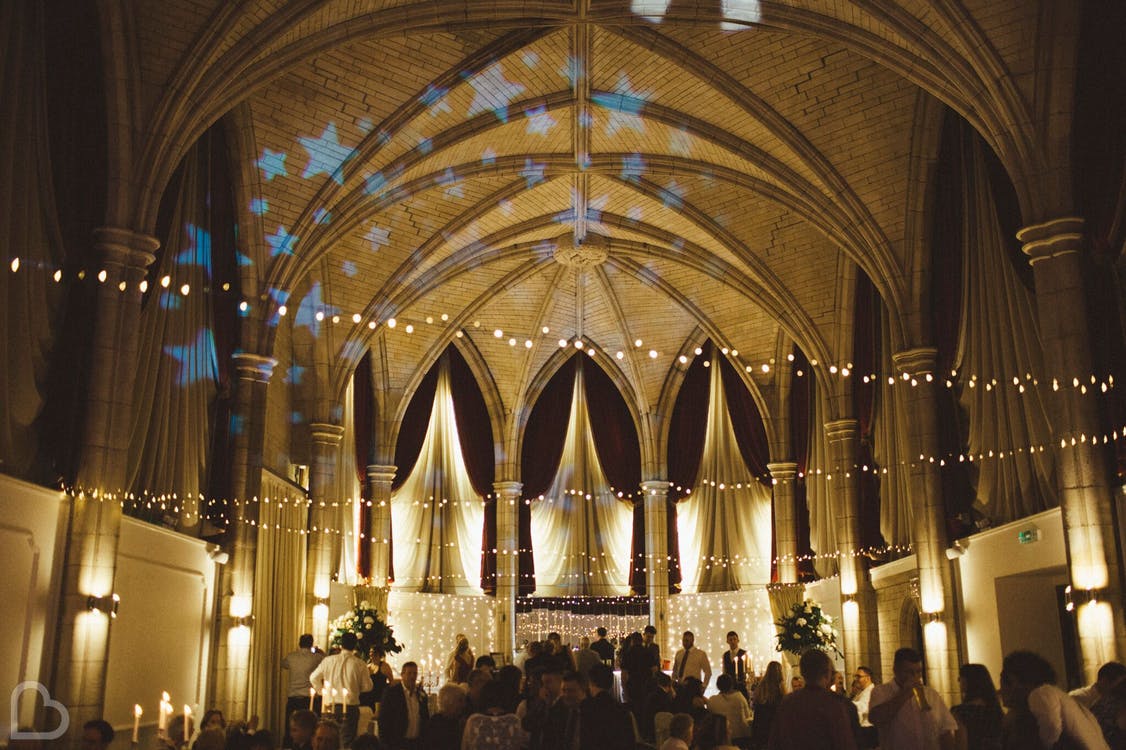 The Alverton Hotel with fairy lights hanging 