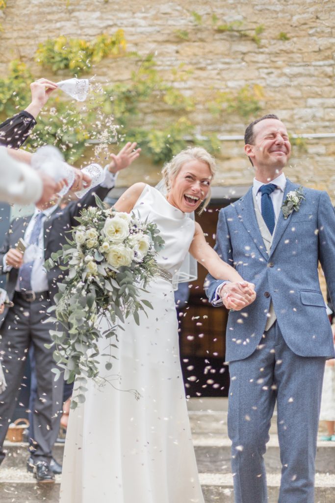 bridebook.co.uk real wedding confetti shot