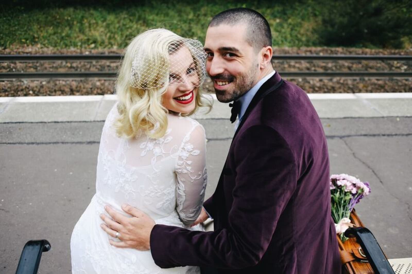 Scotland | Lanarkshire | Glasgow  | Autumn | Coastal | Outdoor | Vintage | Purple | Red | Castle | Real Wedding | Hajley Photography #Bridebook #RealWedding #WeddingIdeas Bridebook.co.uk 