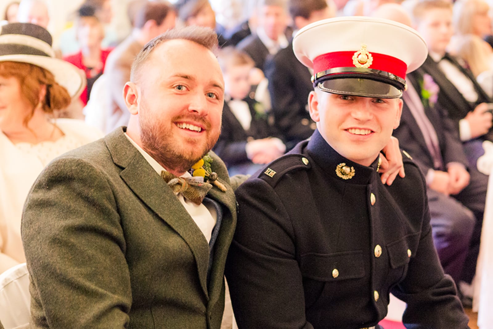 Abergavenny | Scotland | Monmouthshire | Abergavenny | Summer | Classic | Military | Yellow | Manor House | Real Wedding | Art By Design Photography #Bridebook #RealWedding #WeddingIdeas Bridebook.co.uk