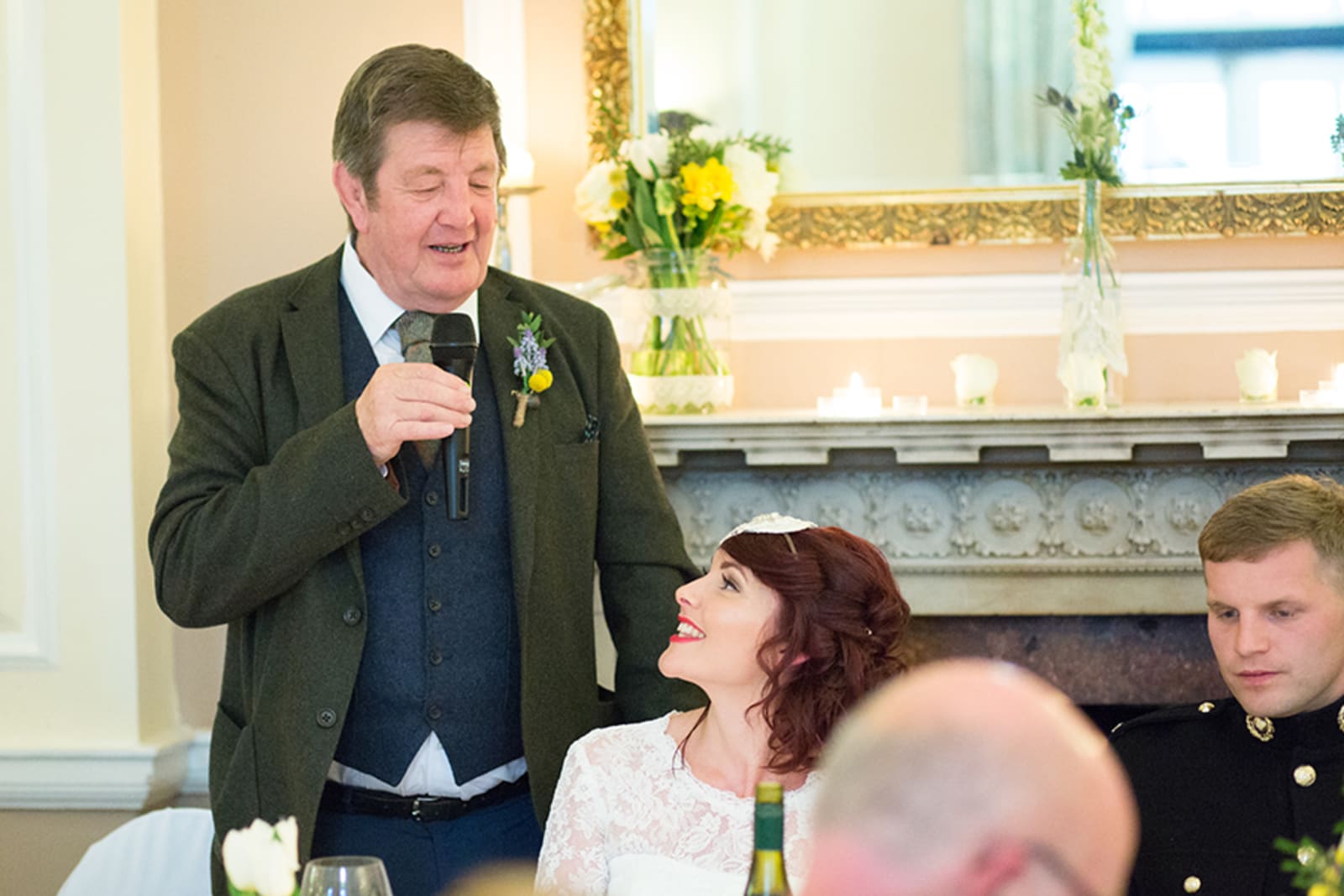 Abergavenny | Scotland | Monmouthshire | Abergavenny | Summer | Classic | Military | Yellow | Manor House | Real Wedding | Art By Design Photography #Bridebook #RealWedding #WeddingIdeas Bridebook.co.uk