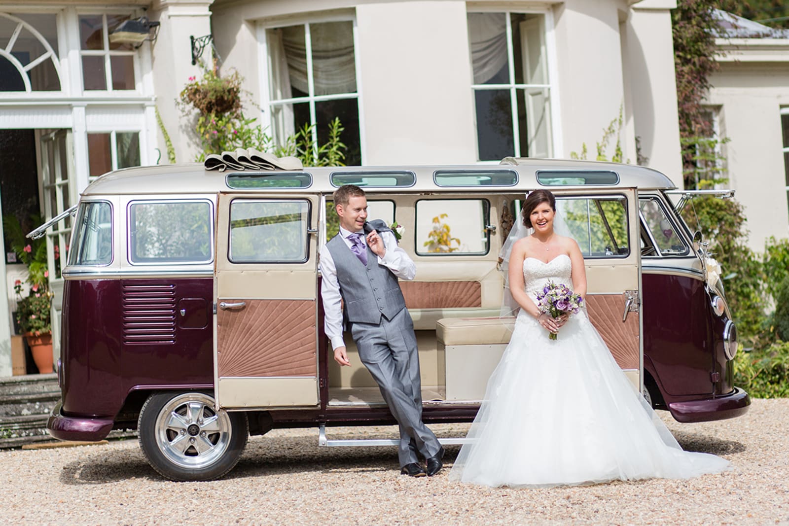 Wales | Powys | Glangrwyney | Summer | Vintage | DIY | Purple | Country House | Real Wedding | Art By Design Photography #Bridebook #RealWedding #WeddingIdeas Bridebook.co.uk