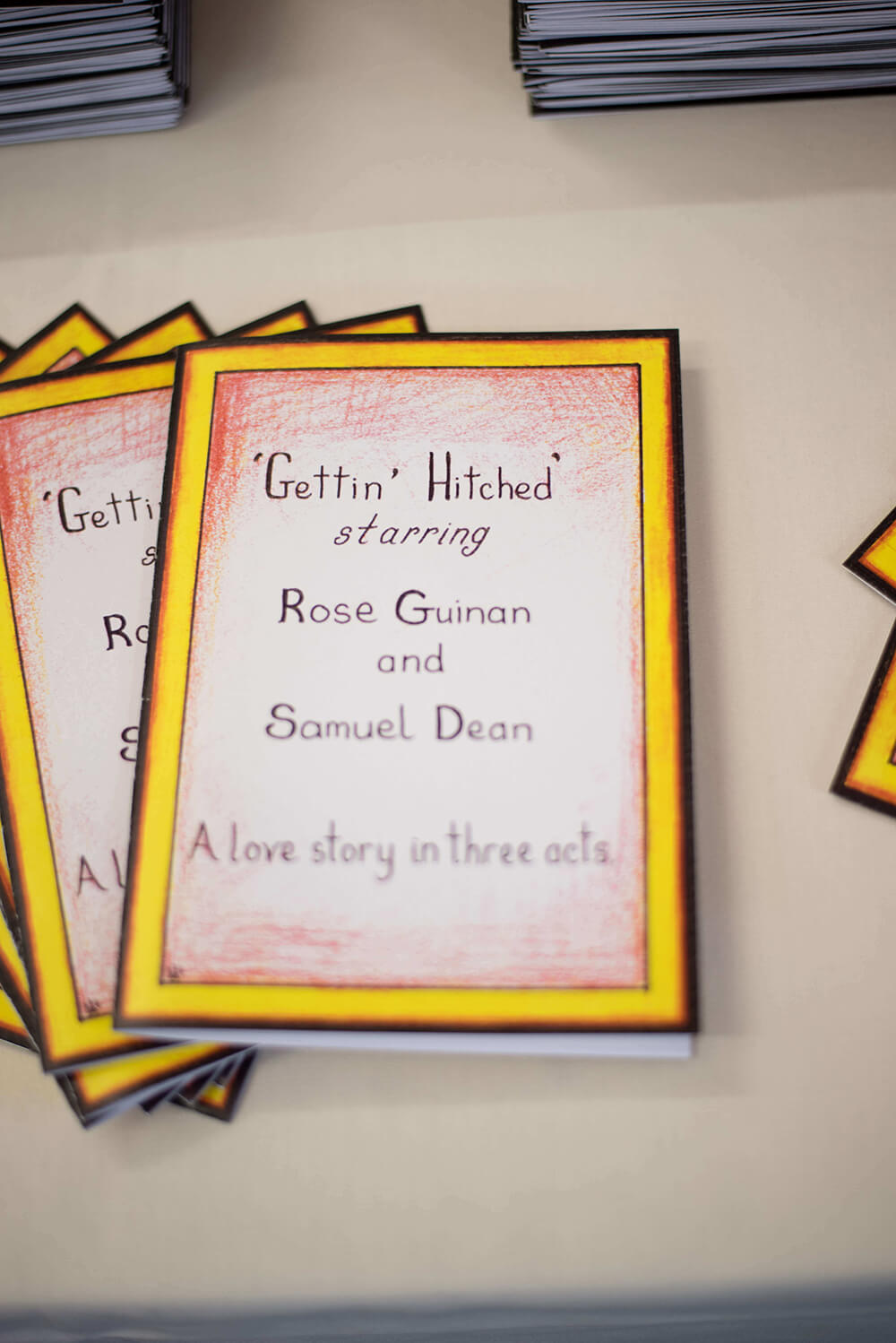 Bridebook.co.uk Theatre Wedding Order of Service