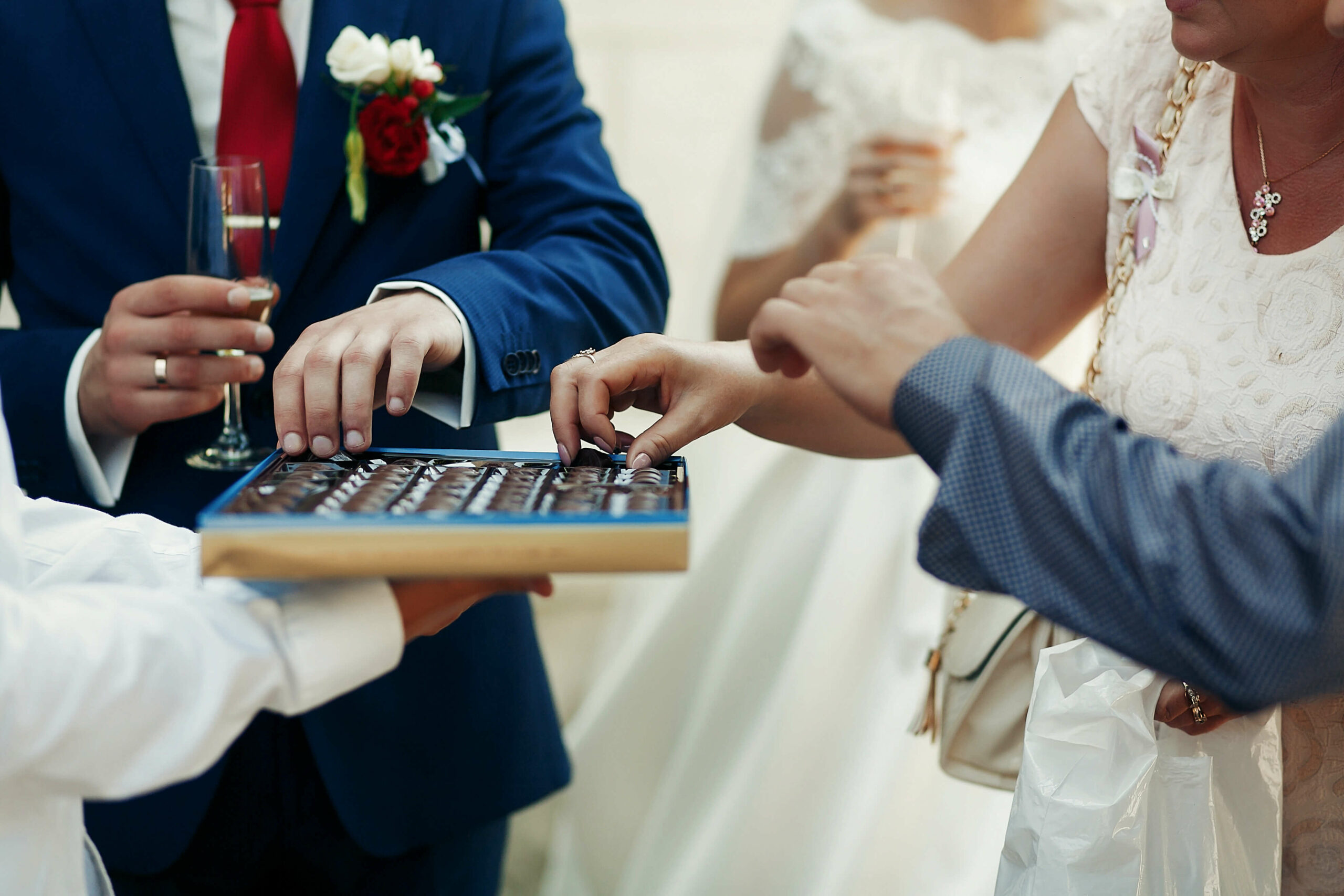 Bridebook.co.uk Guests Sharing Food