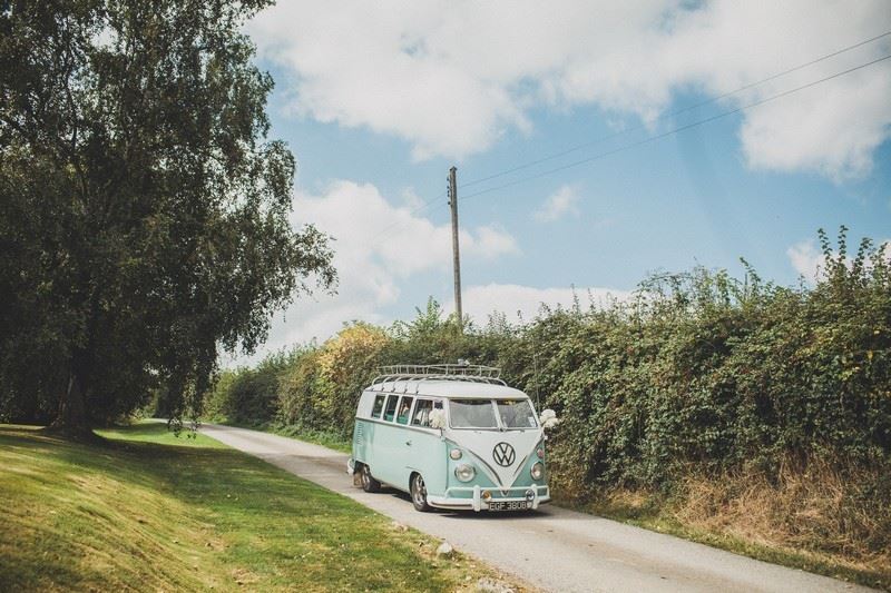 Bridebook.co.uk- mint colour vintage vw van