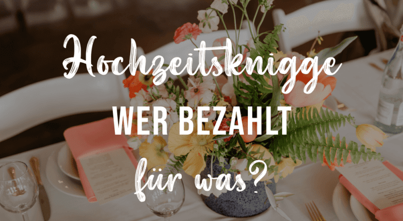 Wer bezahlt traditionell für was?