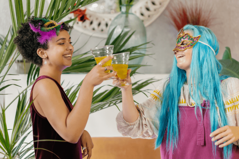 Mardi Gras themed party