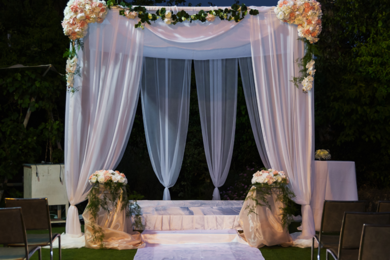 Traditional Jewish wedding chuppah