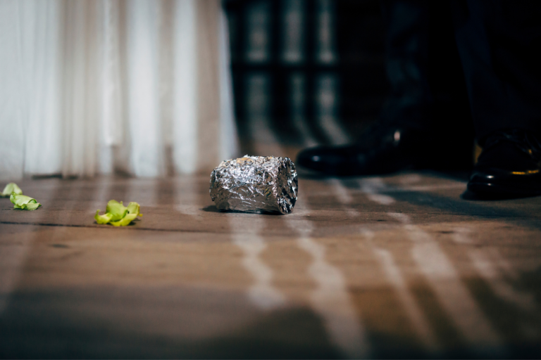 Traditional Jewish wedding breaking the glass