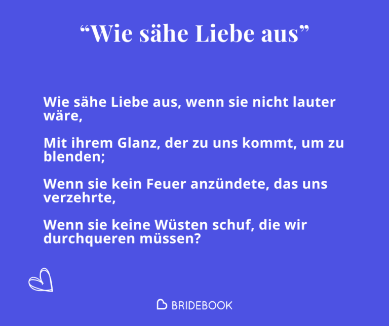 "Wie sähe Liebe aus" von Rainer Maria Rilke