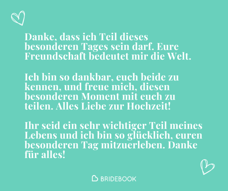 Dankesworte - Ideen