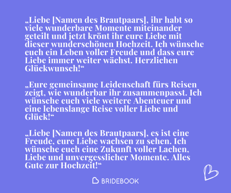 Persönliche Glückwünsche - Ideen