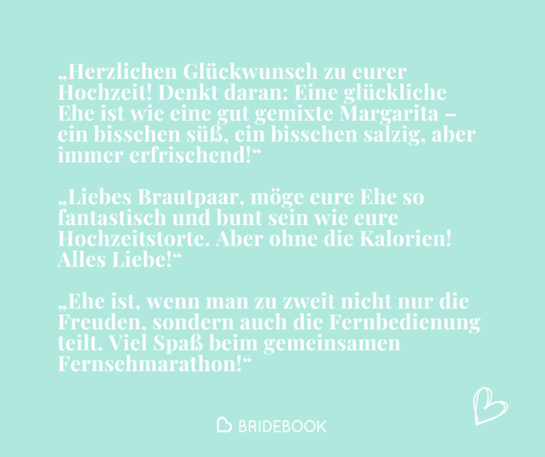 Humorvolle Glückwünsche - Ideen