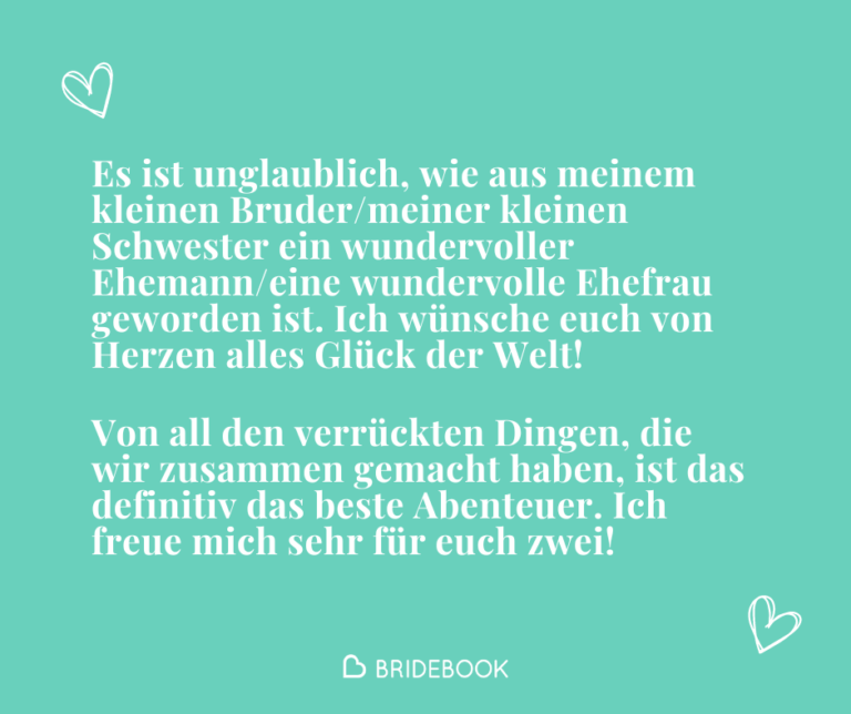 Sprüche für Geschwister - Ideen