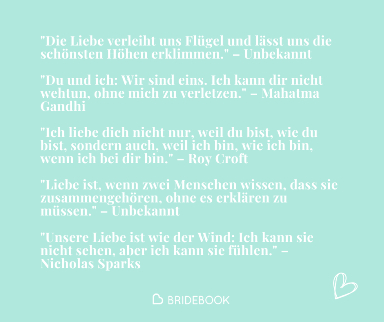 Romantische Zitate - Beispiele