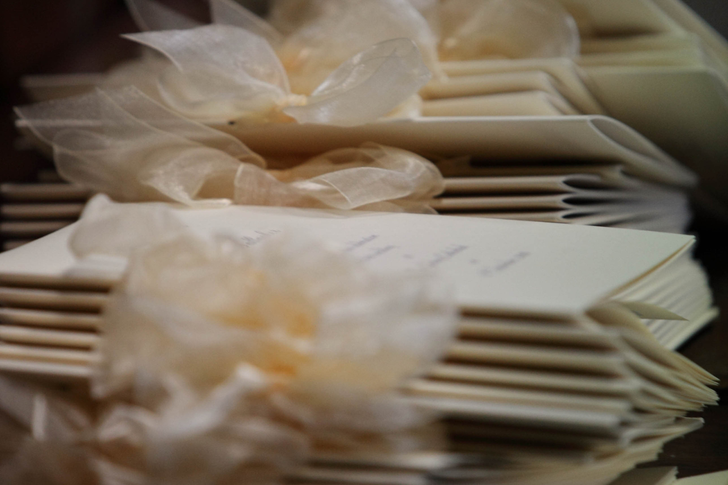 Livrets de messe pour un mariage