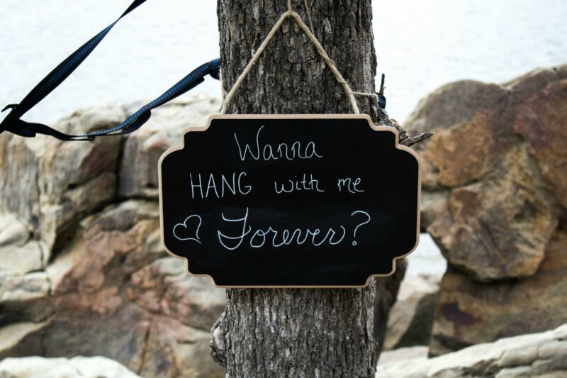 Engagement sign