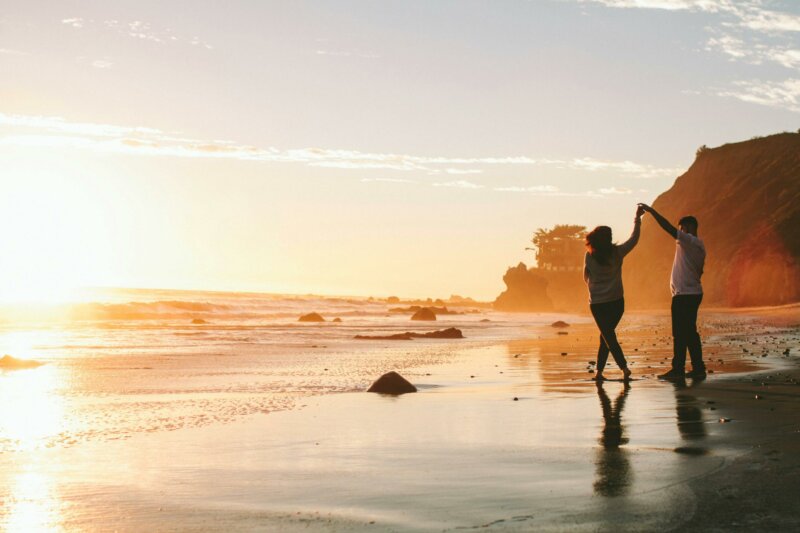 Couple sur une plage