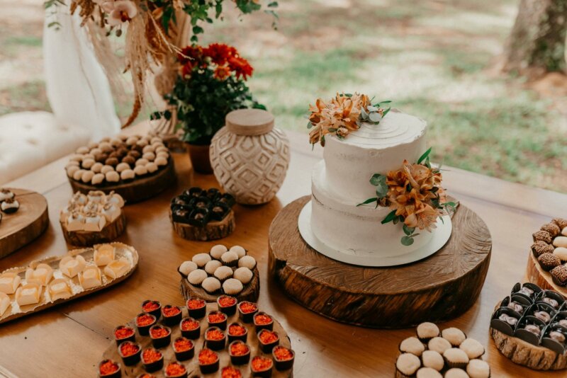 Wedding cake and sweets