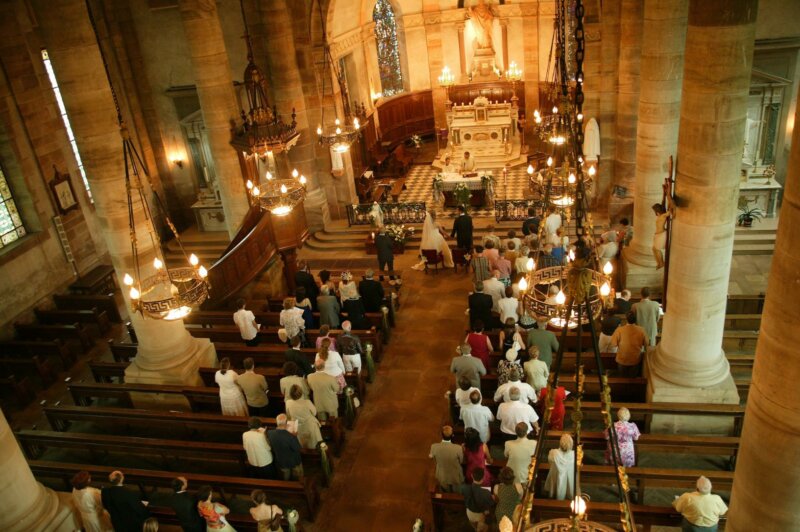 Wedding in a church