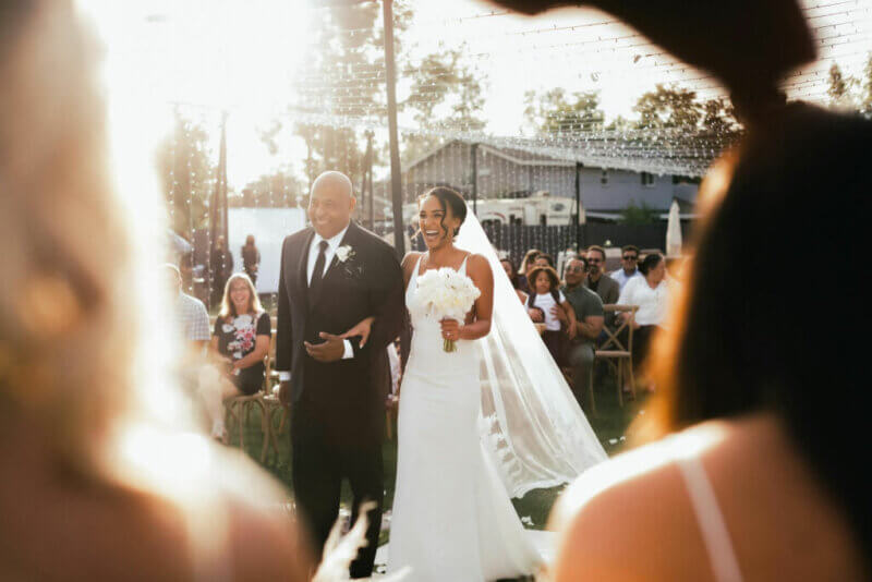 Bride and her father